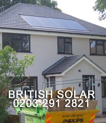 British Solar panels in New Malden, London